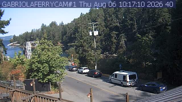 Live view of Gabriola Island ferry dock, camera 1