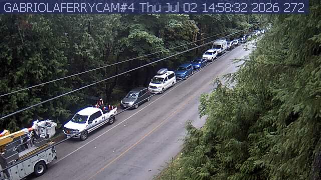 Live view of Gabriola Island ferry dock, camera 4